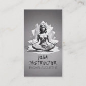 Yoga Meditatie Instructeur Reiki Master Low Poly Visitekaartje (Voorkant)
