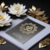 YOGA-Meditatie-instructeur Zwart & Gold OM Mandala Notitieboek