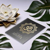 YOGA-Meditatie-instructeur Zwart & Gold OM Mandala Notitieboek