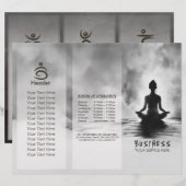 Yoga Meditatie Instructeur Zwart Wit InkPainting (Voorkant / Achterkant)