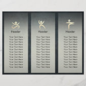 Yoga Meditatie Instructeur Zwarte Gouden Boom TriF (Achterkant)