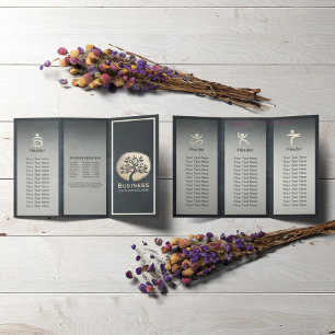 Yoga Meditatie Instructeur Zwarte Gouden Boom TriF