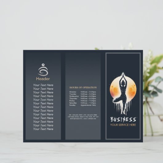 Yoga Meditatie Instructor Tree Pose Volle Maan (Staand voorkant)