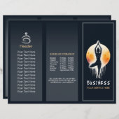 Yoga Meditatie Instructor Tree Pose Volle Maan (Voorkant / Achterkant)