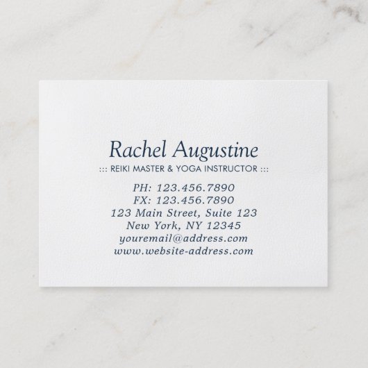 Yoga Meditatie Instructor Tree Pose Volle Maan Kortingskaartje (Achterkant)