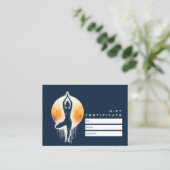 Yoga Meditatie Instructor Tree Pose Volle Maan Kortingskaartje (Staand voorkant)