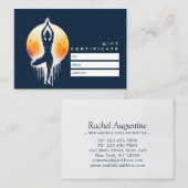 Yoga Meditatie Instructor Tree Pose Volle Maan Kortingskaartje (Voorkant / Achterkant)