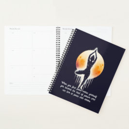 Yoga Meditatie Instructor Tree Pose Volle Maan Planner