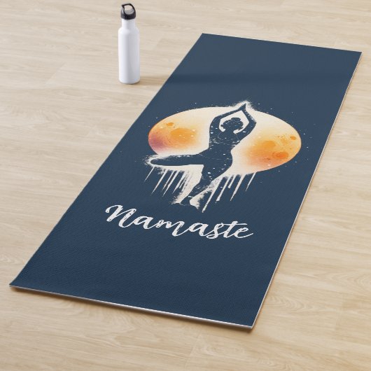 Yoga Meditatie Instructor Tree Pose Volle Maan Yogamat (In situ)