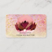 Yoga Meditatie Lotus Bloem Massage Wellness Visitekaartje (Voorkant)
