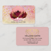 Yoga Meditatie Lotus Bloem Massage Wellness Visitekaartje (Voorkant / Achterkant)
