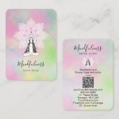 *~* Yoga Meditatie Mindfulness QR Mandala Godin Visitekaartje (Voorkant / Achterkant)