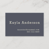 Yoga Meditatie Minimalistisch Indigo Ivoor Visitekaartje (Achterkant)