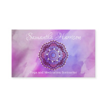 Yoga Meditatie Monogram Paarse Mandala Elegant