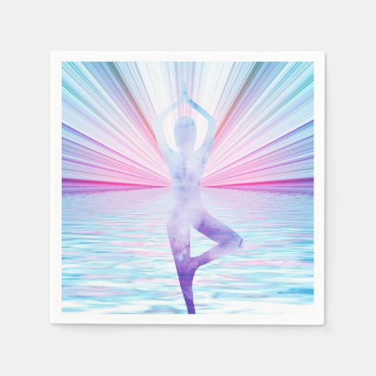 Yoga Meditatie Namaste Feest of Speciale Evenement Servet (Voorkant)