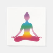 Yoga, meditatie papieren servetten (Voorkant)