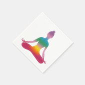 Yoga, meditatie papieren servetten (Hoek)