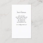 Yoga Meditatie Pose Om Symbool Visitekaartje (Achterkant)