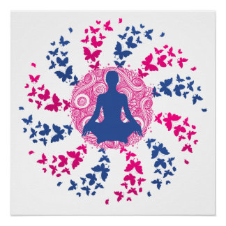 yoga meditatie positieve energie gemoedsrust perfect poster