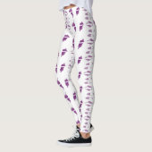 Yoga meditatie relaxatie bleek paars witte yoga leggings (Links)