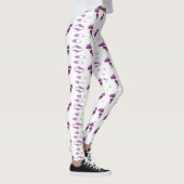 Yoga meditatie relaxatie bleek paars witte yoga leggings (Rechts)