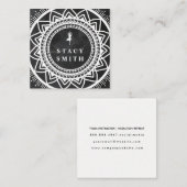 Yoga | Meditatie Retreat | Mandala Vierkante Visitekaartje (Voorkant / Achterkant)