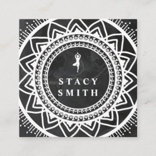 Yoga Meditatie Retreat Mandala Vierkante Visitekaartje