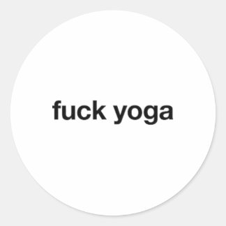 Yoga-meditatie Ronde Sticker