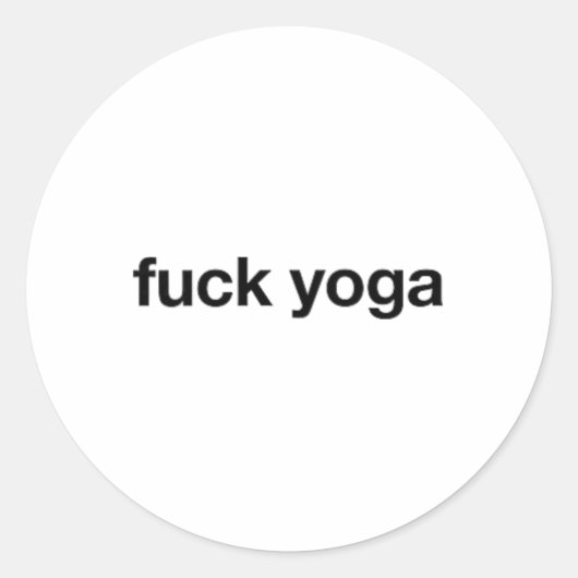 Yoga-meditatie Ronde Sticker (Voorkant)