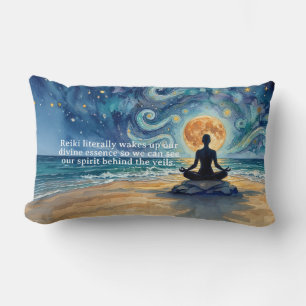 Yoga-meditatie Sterrennacht Lucht Maan Oceaan Cita Kussen