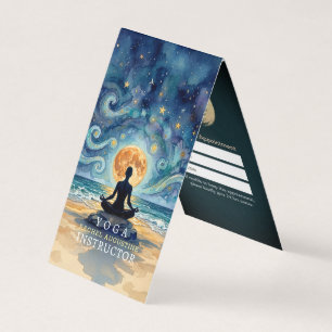 Yoga Meditatie Sterrennacht Lucht Maan Prijslijst Visitekaartje