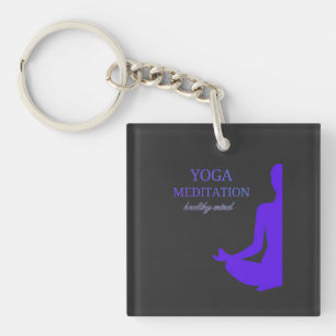 Yoga & Meditatie voor een gezonde geest Sleutelhanger