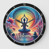 Yoga Meditatie welkomstklok Grote Klok (Voorkant)