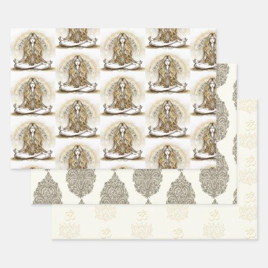 Yoga Meditatie Wrapping Papier Inpakpapier Vel (Set)