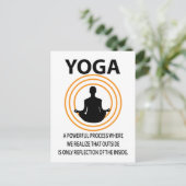 Yoga Meditatie Yoga Briefkaart (Staand voorkant)
