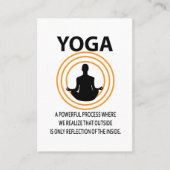Yoga Meditatie Yoga Instructeur Visitekaartje (Voorkant)