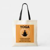 Yoga Meditatie Yoga Tote Bag (Achterkant)