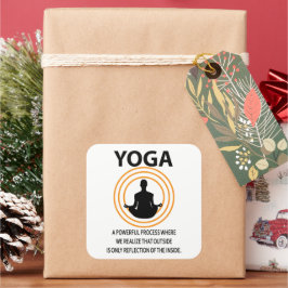 Yoga Meditatie Yoga Vierkante Sticker