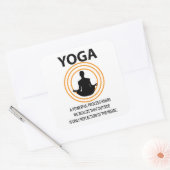Yoga Meditatie Yoga Vierkante Sticker (Envelop)