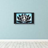 Yoga-meditatie Zen-doek wandkunst Canvas Afdruk (Insitu (Houten vloer))