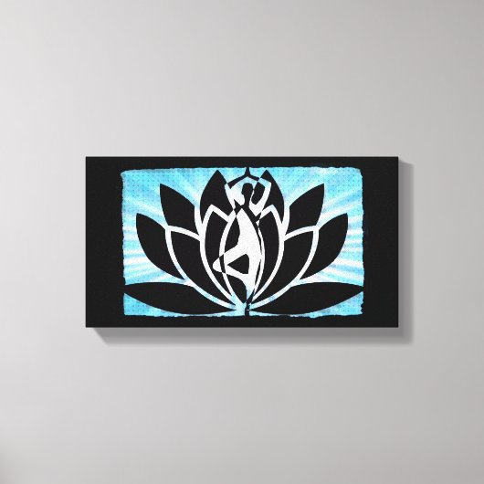 Yoga-meditatie Zen-doek wandkunst Canvas Afdruk (Voorkant)