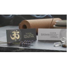 Yoga Meditatiehouding OM Symbool Modern Zwart & Go