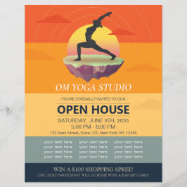 Yoga meditatiehouding Zon Vliegend Eiland Open Hui Flyer
