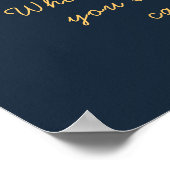 Yoga meditatiehouding zonsondergang drijvend eilan poster (Hoek)