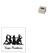Yoga-meditatieposities Gymdanser Rubberstempel (Gestempeld)