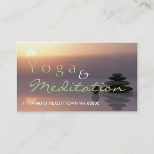 YOGA Meditation Balance Instructor Health Spirit Visitekaartje
