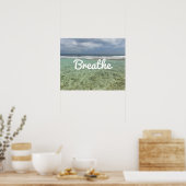 Yoga & Meditation Beach "Breathe" Spirit Poster (Keuken)