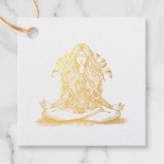 Yoga Meditation Bedankjes Labels (Voorkant)