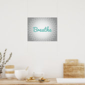 Yoga & Meditation "Breathe" Spirit Poster (Keuken)