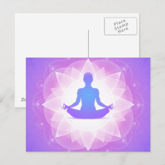 Yoga Meditation Briefkaart (Voorkant / Achterkant)